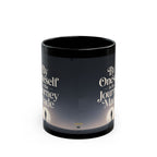 Inspirational Black Mug - Perfect for Coffee Lovers, Self-Discovery Gift, Motivational Quote Mug, Tea Time Companion, Warm Your Soul