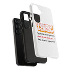 Tough Cases iPhone Case, Inspirational Phone Cover, Motivational Case, Self-Trust Gift, Unique Phone Accessory