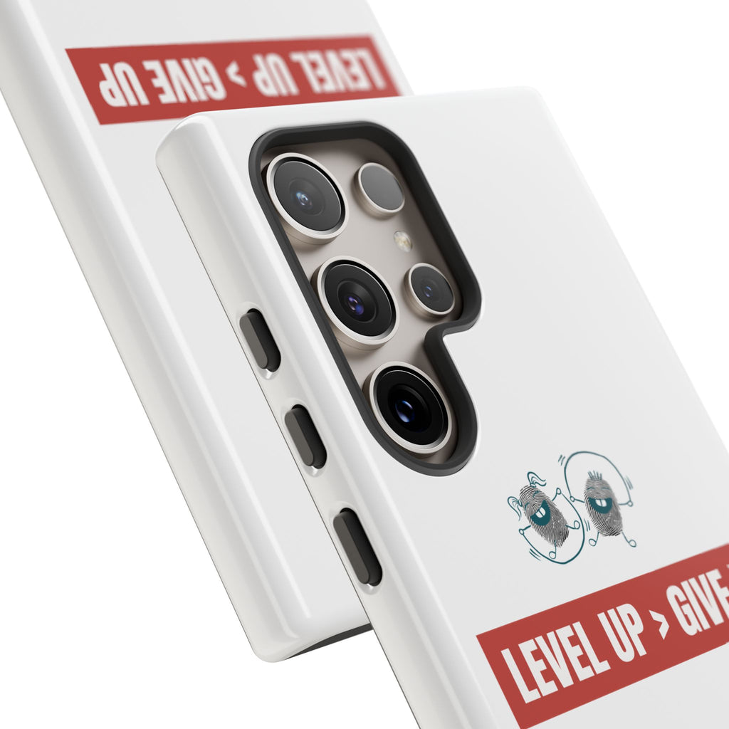 Tough Cases Phone Case, Motivational Gift for Gamers, Fitness Enthusiasts, Level Up Themed, Unique Phone Accessories, Work Hard Play Hard