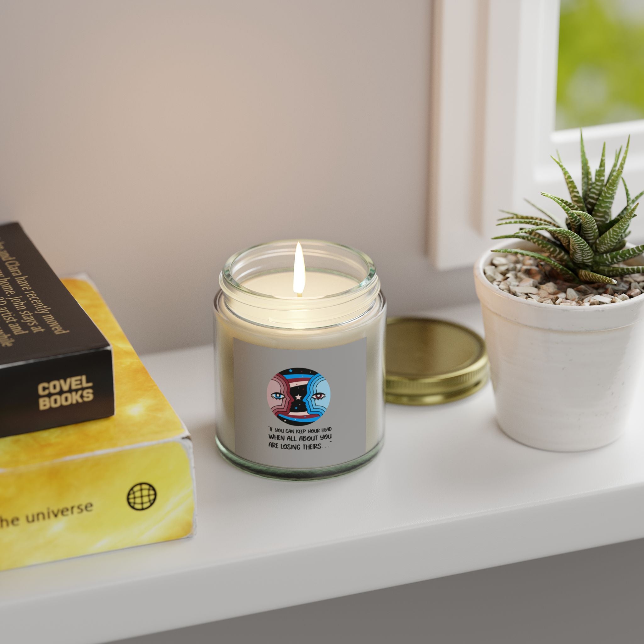 Scented Candles - Coconut Apricot Wax, Aromatic Relaxation, Gifts for Friends, Home Decor, Unique Candles, Mindfulness Moments