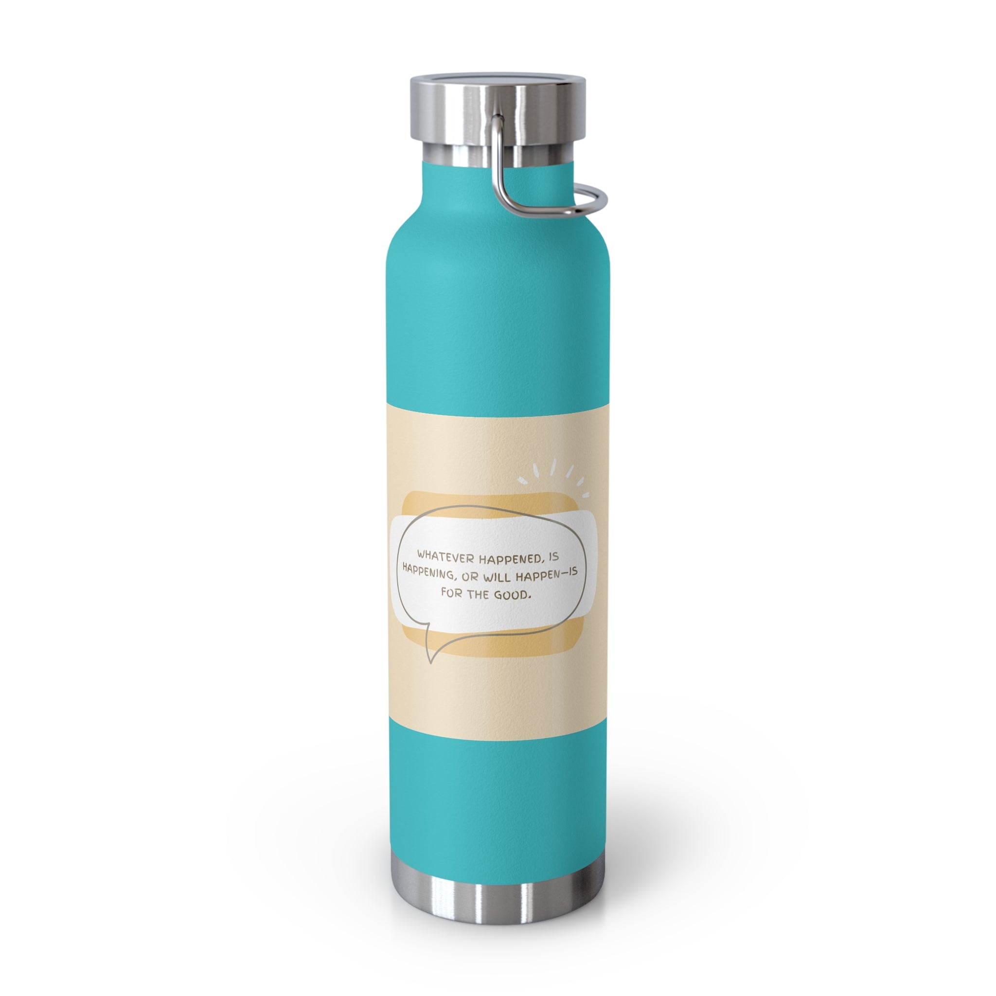 Inspirational Copper Vacuum Insulated Bottle, 22oz - Motivational Drinkware, Gifts for Her, Fitness Bottle, Travel Mug, Eco-Friendly [...]